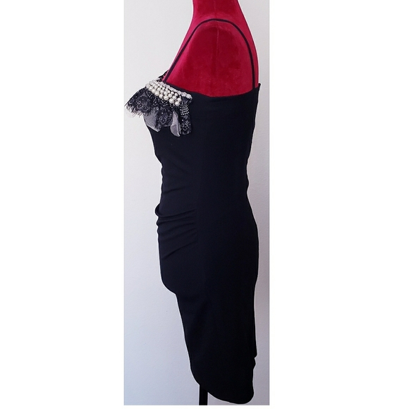 BETTY BEADED LACE TOP STRAPPED DRESS - Picture 4 of 4